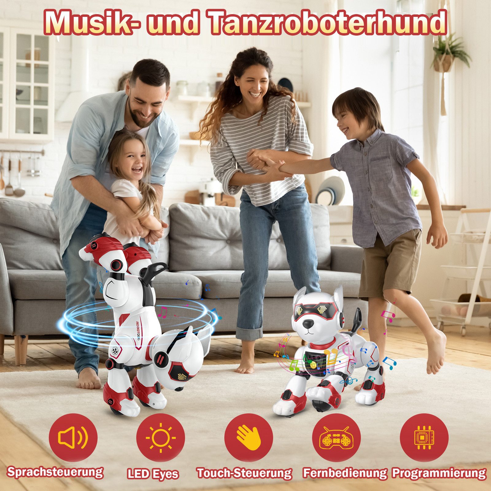 Fanttik RC-Roboter Roboter Hund Kinder Puzzle günstig online kaufen