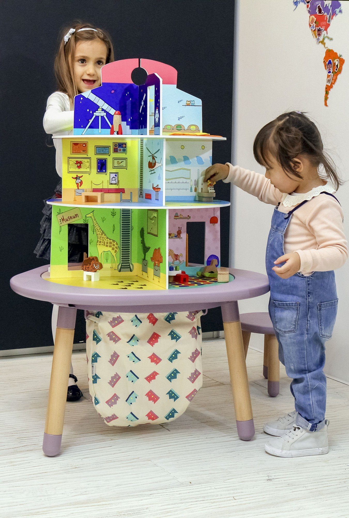 Stokke Kindersitzgruppe für Mutable Kinder Stuhl - Holzstuhl den Ergänzung den Die für Tiffany Multifunktionsspieltisch Spieltisch - MuTable ideale