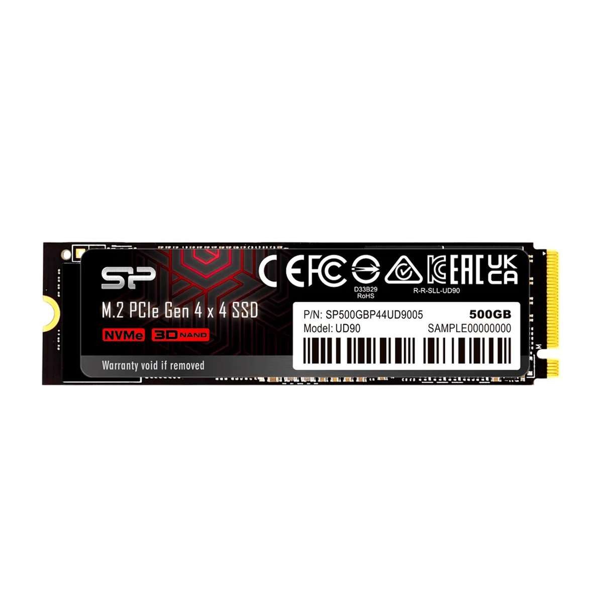 SILICON POWER UD90 500 GB M.2 PCI Express 4.0 NVMe 3D NAND interne SSD