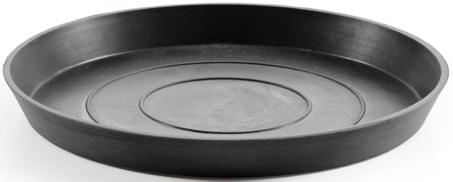 ECOPOTS Blumentopfuntersetzer ROUND SAUCER Dark Grey, BxTxH: 36,5x36,5x3,5 cm