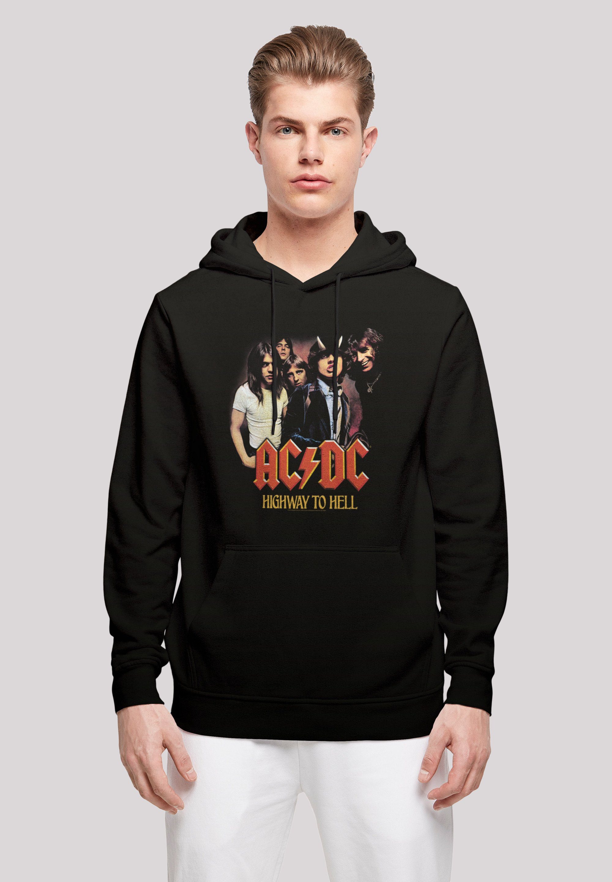 F4NT4STIC Kapuzenpullover ACDC Rock Band Music Highway To Hell Group Print