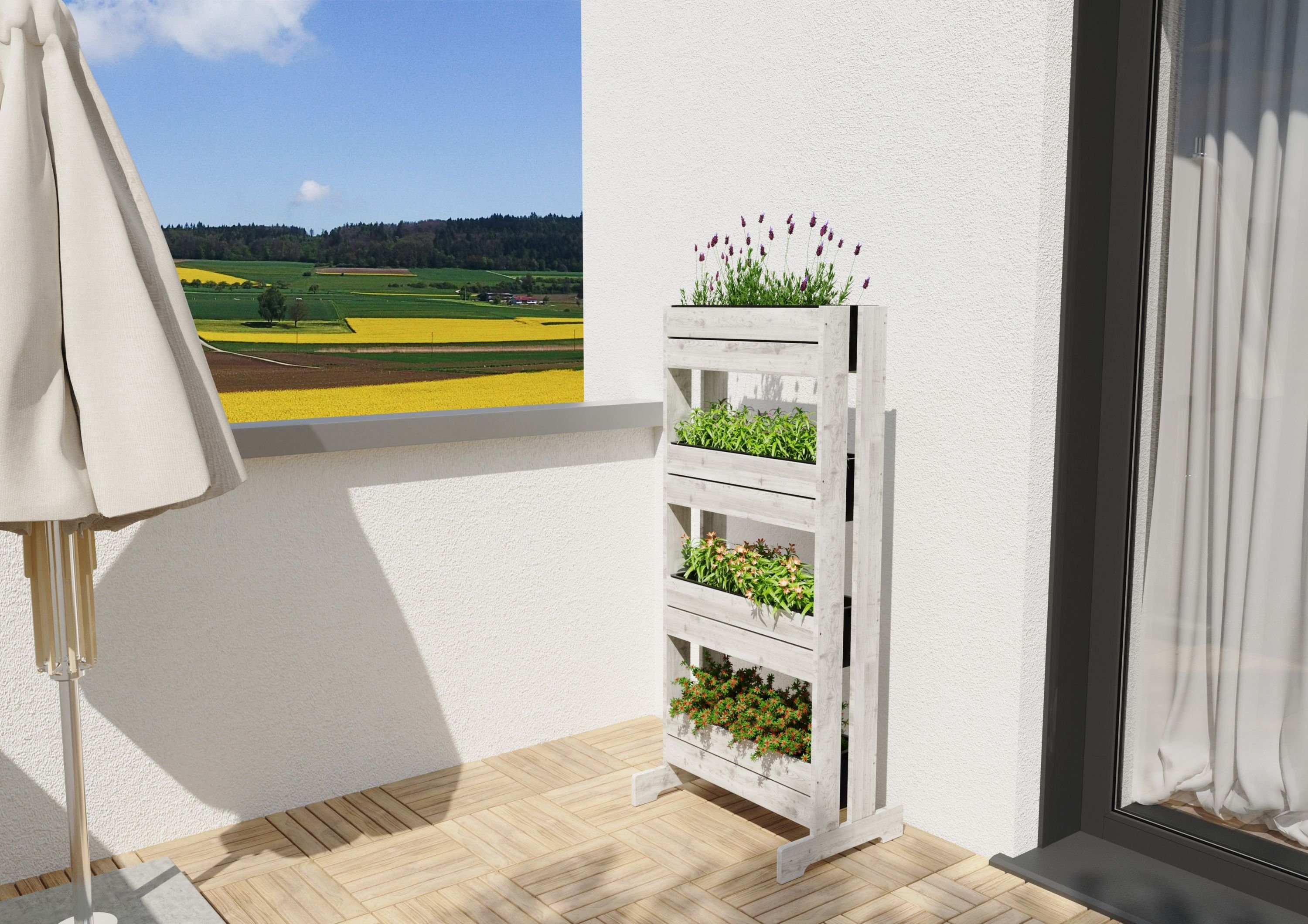 Hochbeet Kräuterhochbeet Vertikalbeet Blumenkasten Trennwand aus günstig online kaufen
