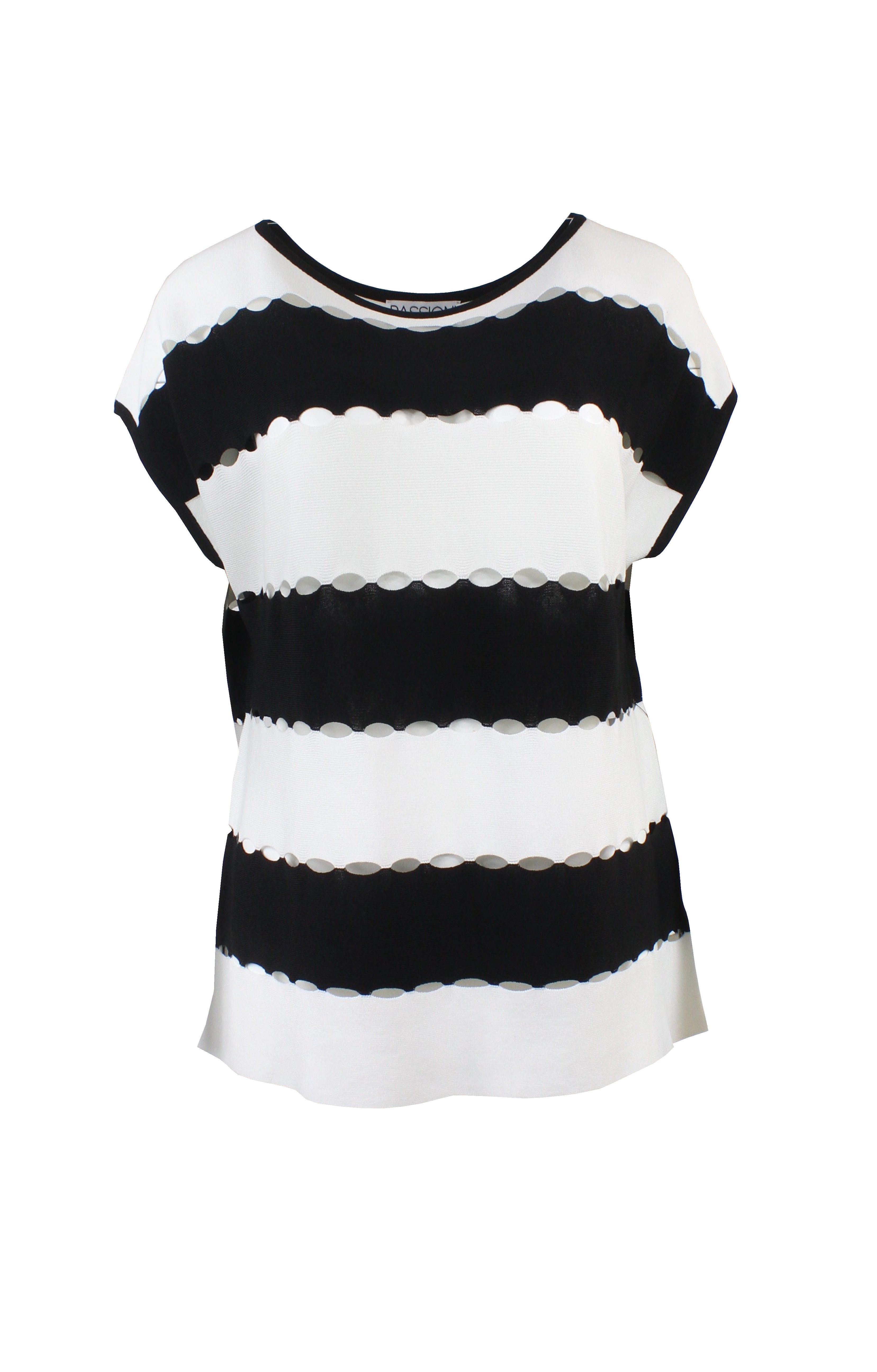 Passioni Kurzarmshirt mit Streifen-Design – Bild 2 von 3