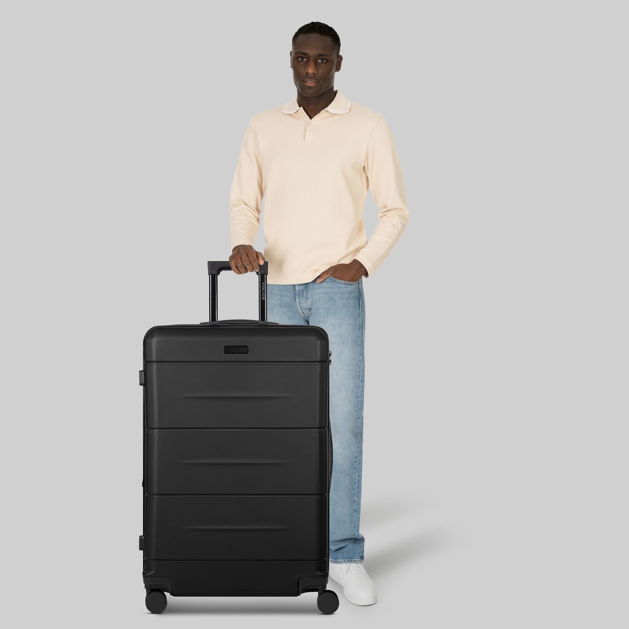 Police Hartschalen-Trolley London, 4 Rollen, ABS