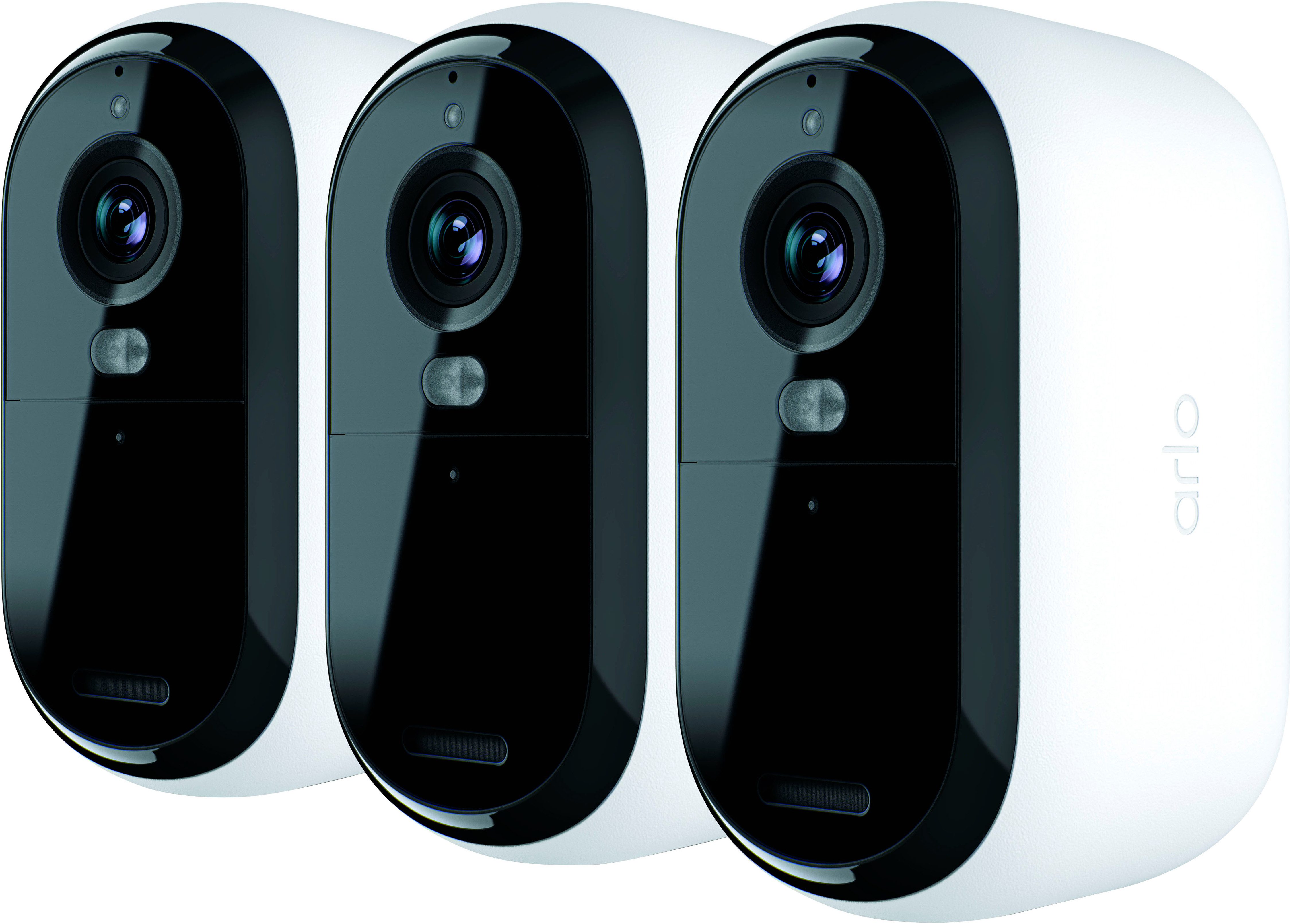 ARLO Smart Home Kamera ESSENTIAL 2K Outdoor Kamera 3er-Pack (Außenbereich, Innenbereich, Packung)