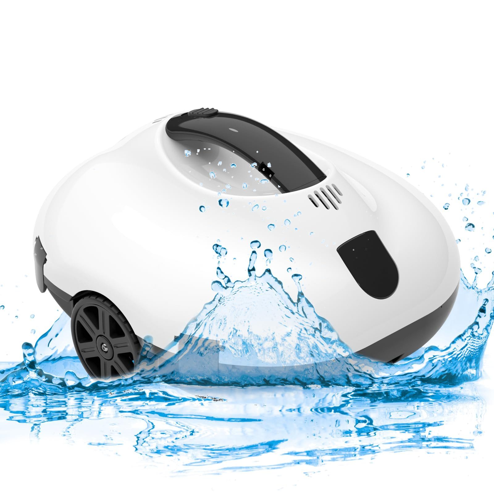Blossom Poolroboter 2026 Kabellos Poolsauger pc2332 für Boden 130Min Akkulaufzeit IPX8, Kabelloser Poolroboter Akku 5200mah Selbstparkend bis 80m² Pools 178μm