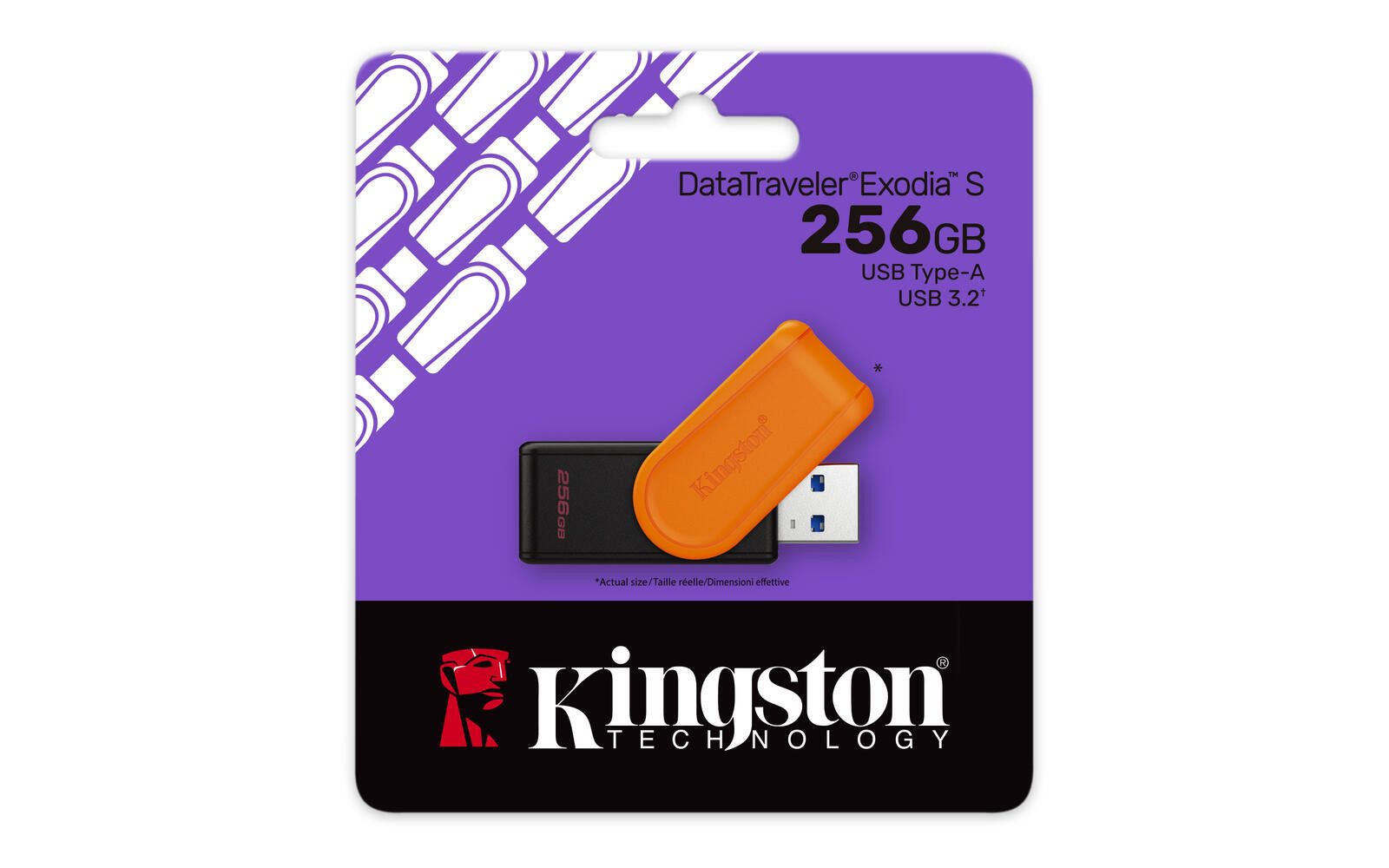 Kingston 256GB Portable USB 3.2 Gen 1 DataTraveler Exodia S USB-Stick