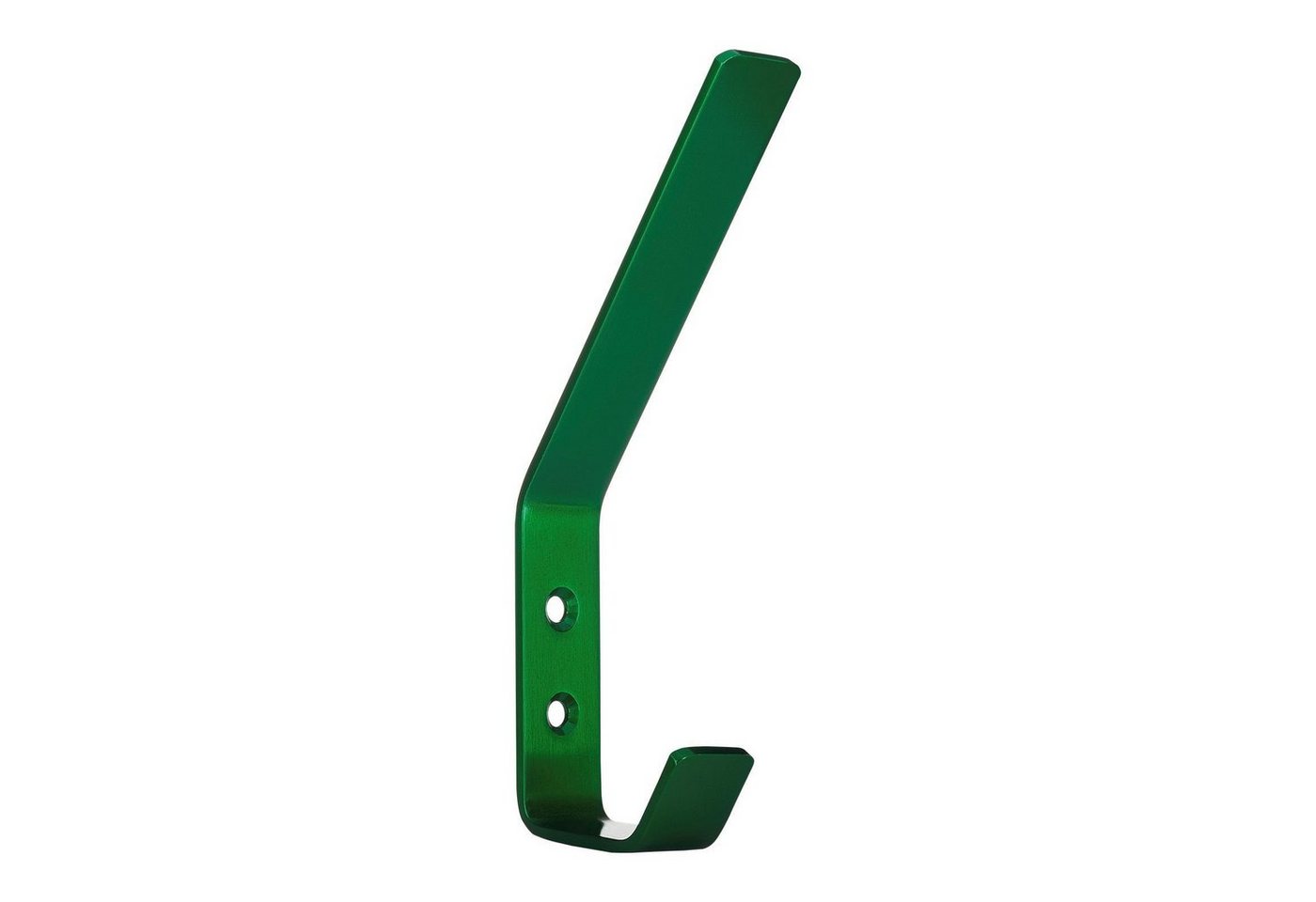 SO-TECH® Kleiderhaken doppelter Wandhaken, Edelstahl, 142 x 20 x 45 mm, (1-St), großer Jackenhaken mit abgerundeten Kanten grün