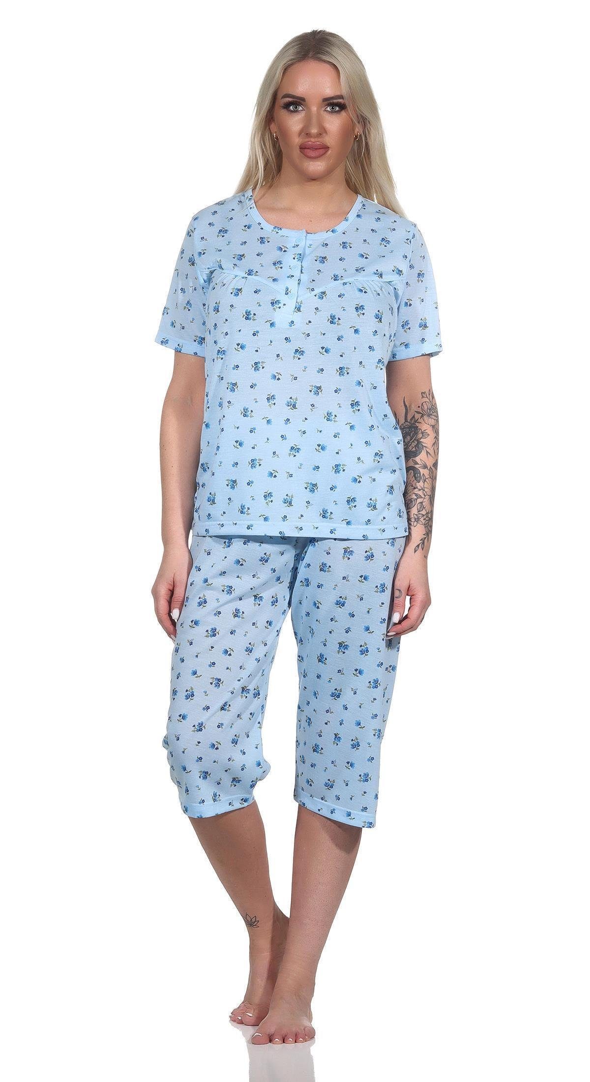 EloModa Pyjama Damen Pyjama 3/4 Hose günstig online kaufen