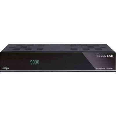 TELESTAR DIGINOVA 25 smart DVB-S2/DVB-T2/C Receiver mit CI+ und Alexa Satellitenreceiver (LAN (Ethernet), Kombo-Receiver)
