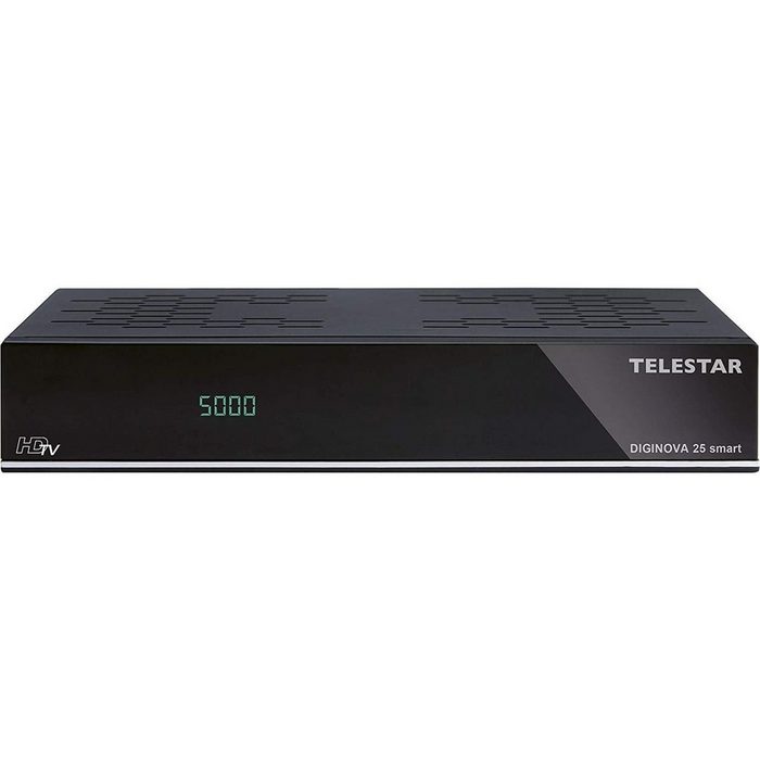 TELESTAR DIGINOVA 25 smart DVB-S2/DVB-T2/C Receiver mit CI+ und Alexa Satellitenreceiver (LAN (Ethernet) Kombo-Receiver)