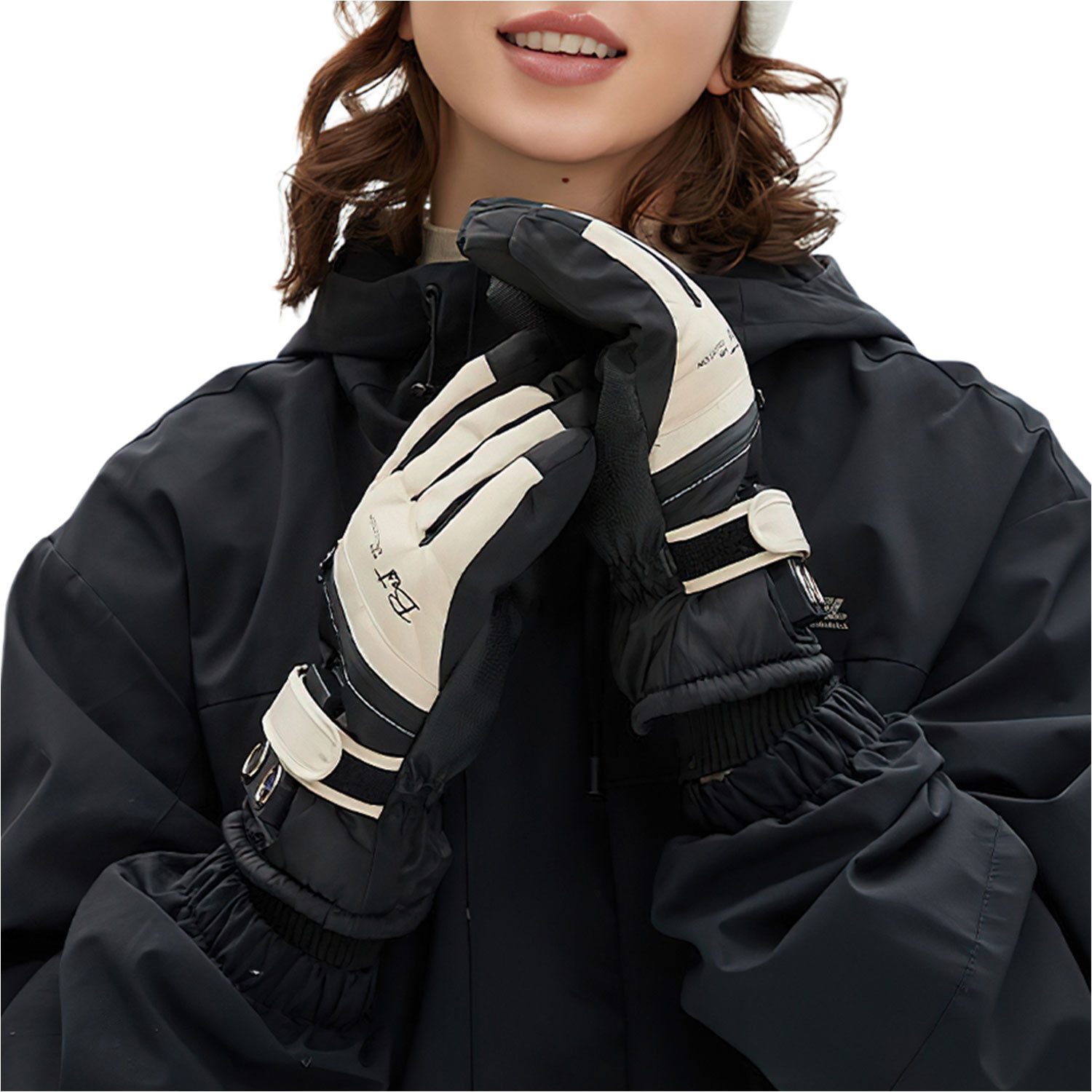 Refttenw Skihandschuhe Beheizbare Handschuhe,Fahrradhandschuhe,rutschfeste,Touchscreen-Design Drei Temperatureinstellungen