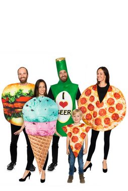 Maskworld Kostüm Pizza Stück, Die Kleinen kriegen auch ein Stück: Pizza zum Anziehen