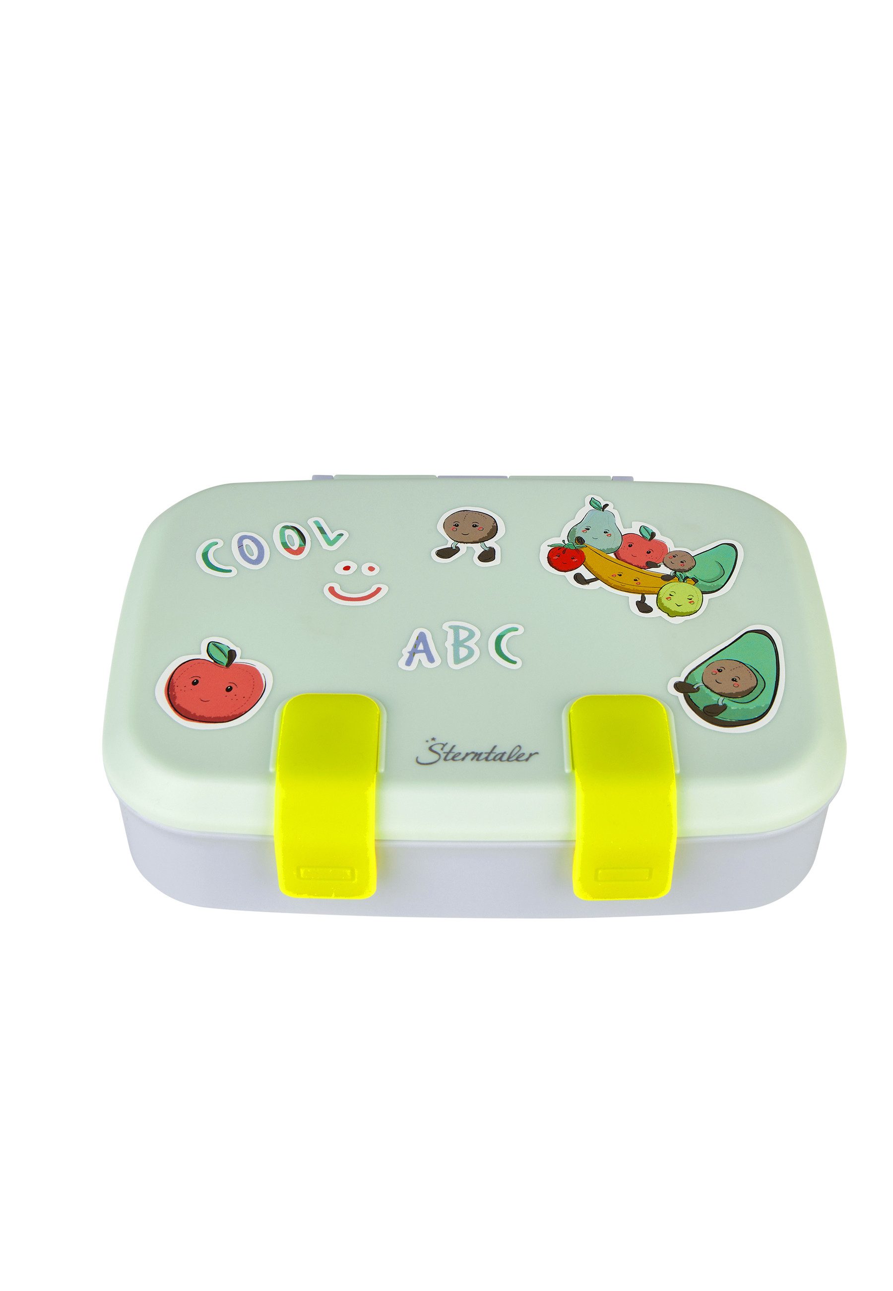 Sterntaler® Dose Kinderbrotdose (1 St), Polyproylen, herausnehmbarer Einsatz, Silikonverschluss, inkl. Sticker