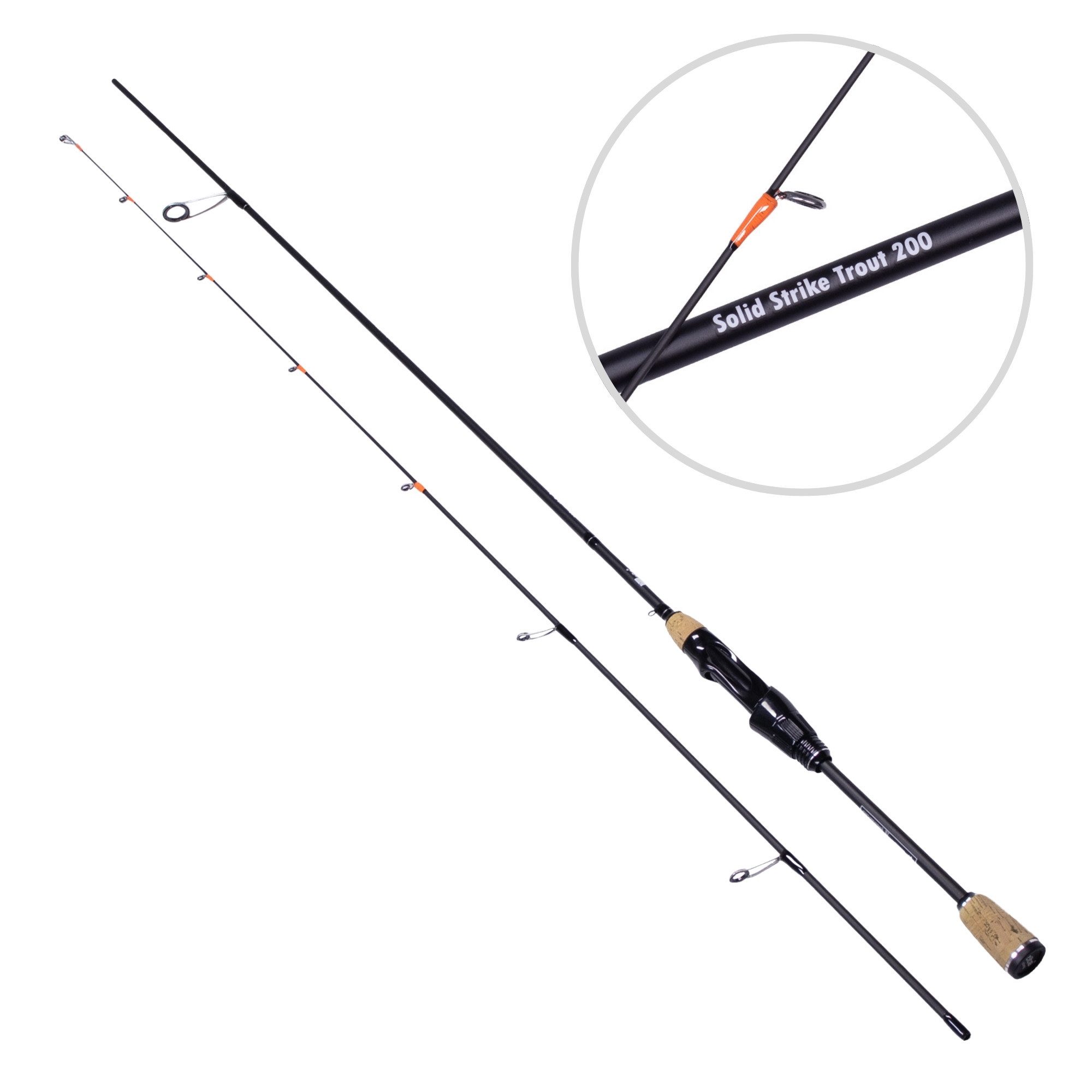 Forellenrute Zite Fishing Solid Strike UL Rute 200cm 0,5–3g mit Solid Tip Spitze