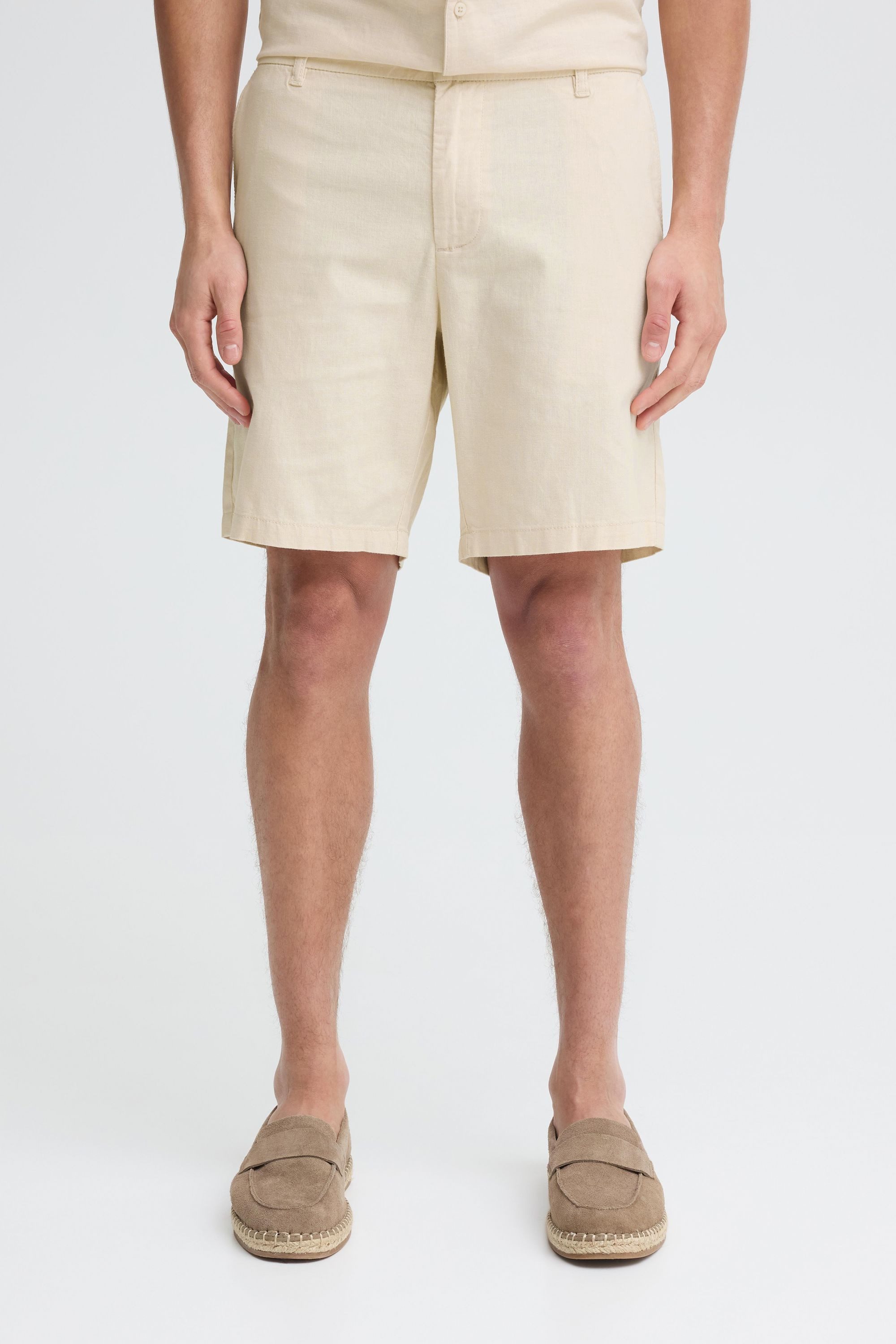 Indicode Leinenhose IDPassala Leinen-Mix Shorts im Chino-Look