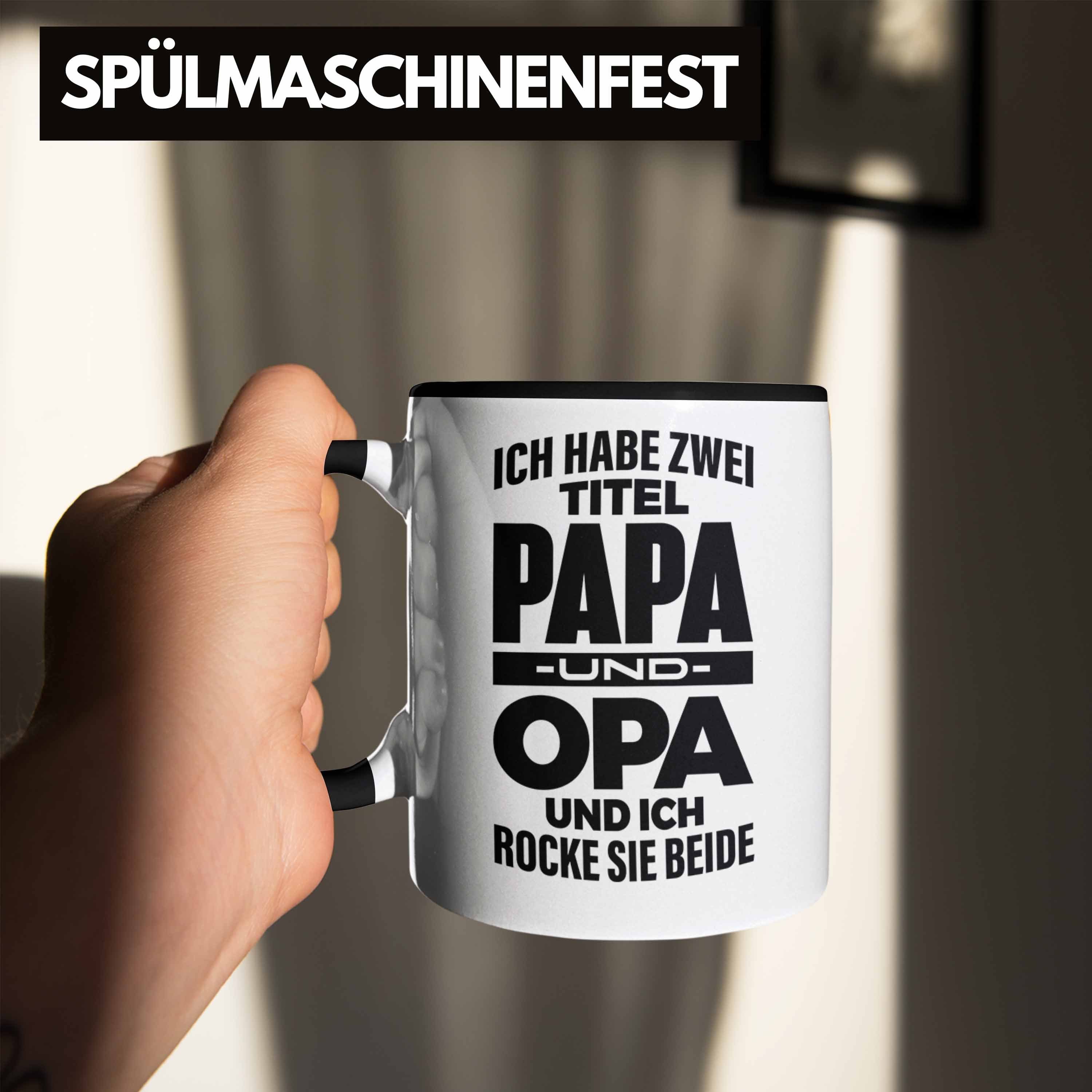 Bester Schwarz Papa Opa Tasse Geburtstag Geschenk Tasse - Opa Trendation für Lustige Opa Tasse Trendation Weihnachten und