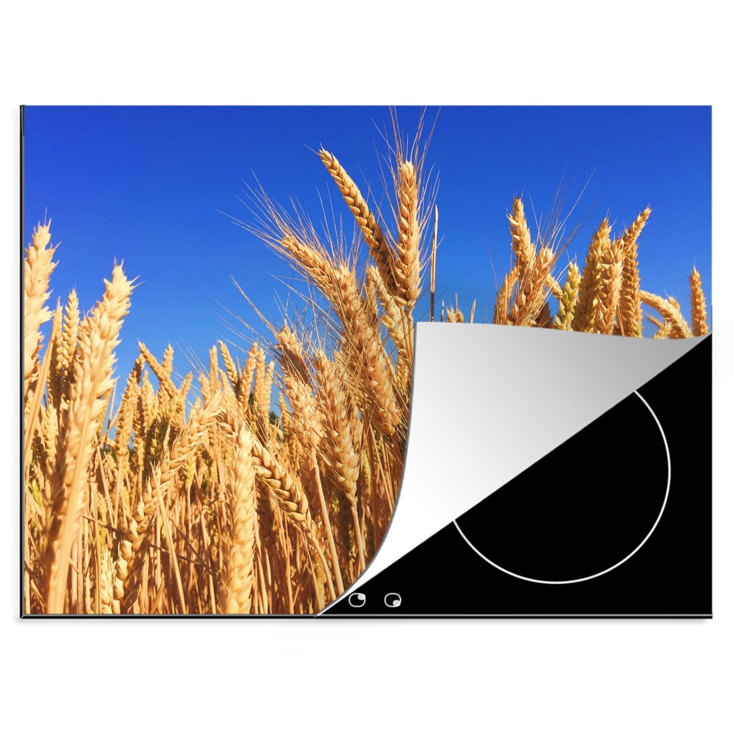 Mobile Ceranfeldabdeckung - Getreide MuchoWow Herdblende-/Abdeckplatte tlg), Dinkel (1 Vinyl, cm, - nutzbar, Arbeitsfläche Luft, 70x52