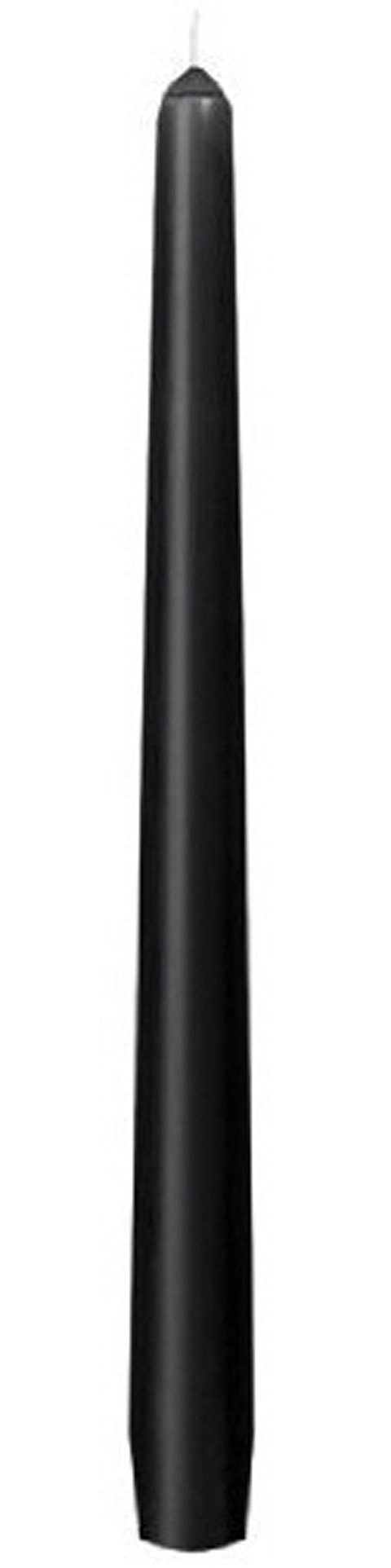 Spitzkerzen Schwarz – 12 Stück, Ø 2,2 Cm, Höhe 30 Cm, Italienische Qualität Für Restaurant & Zuhause