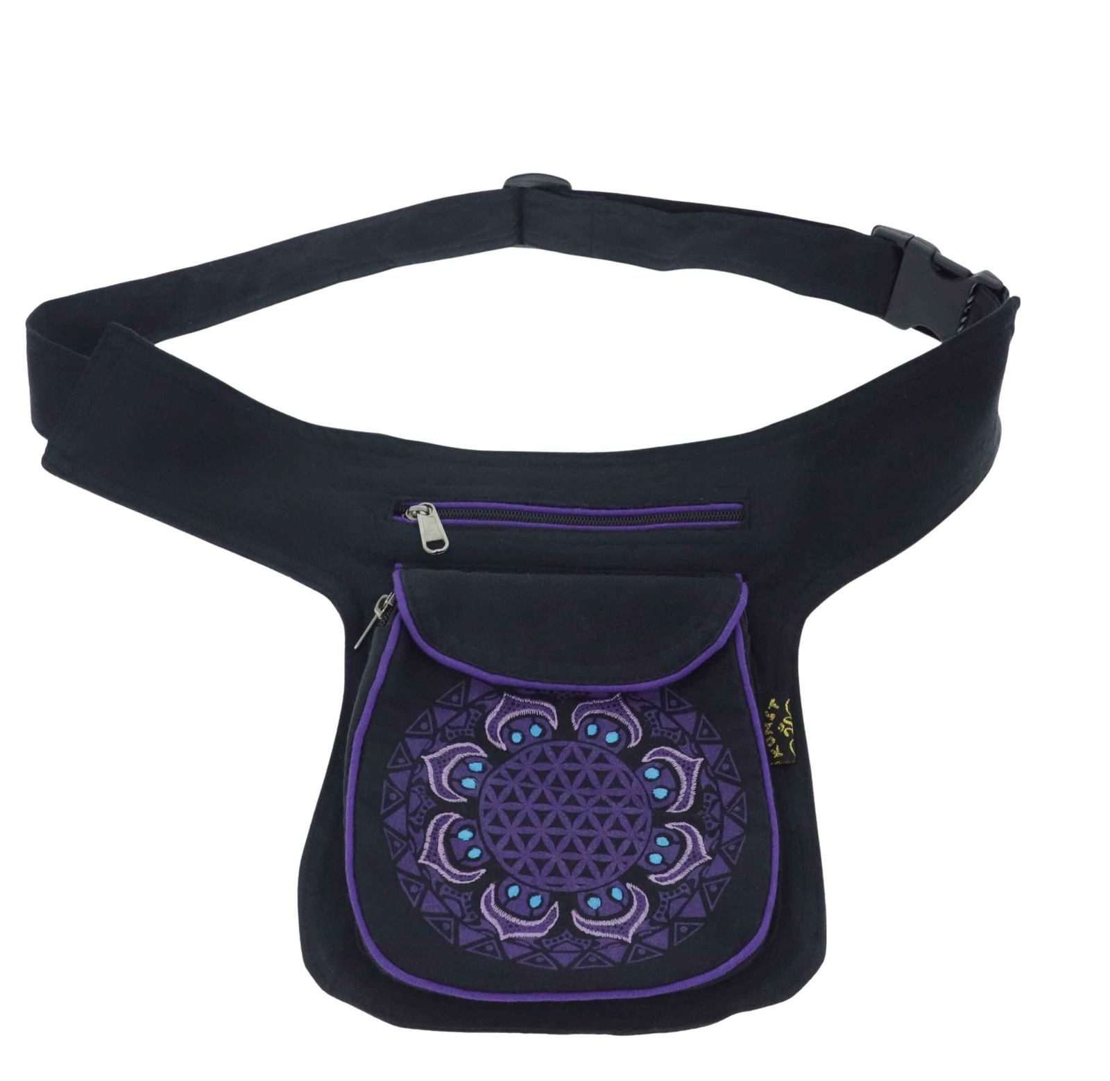 KUNST UND MAGIE Bauchtasche Hüfttasche Bauchtasche Gürteltasche Bauchgurt Festival Blume d. Lebens