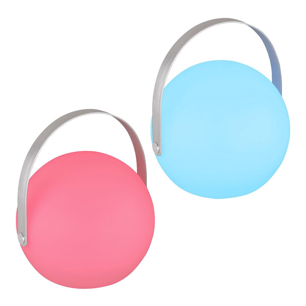 GLOBO LIGHTING LED Dekolicht, LED-Leuchtmittel fest verbaut, Warmweiß, Farbwechsel, Gartendeko Kugelleuchte mit Fernbedienung