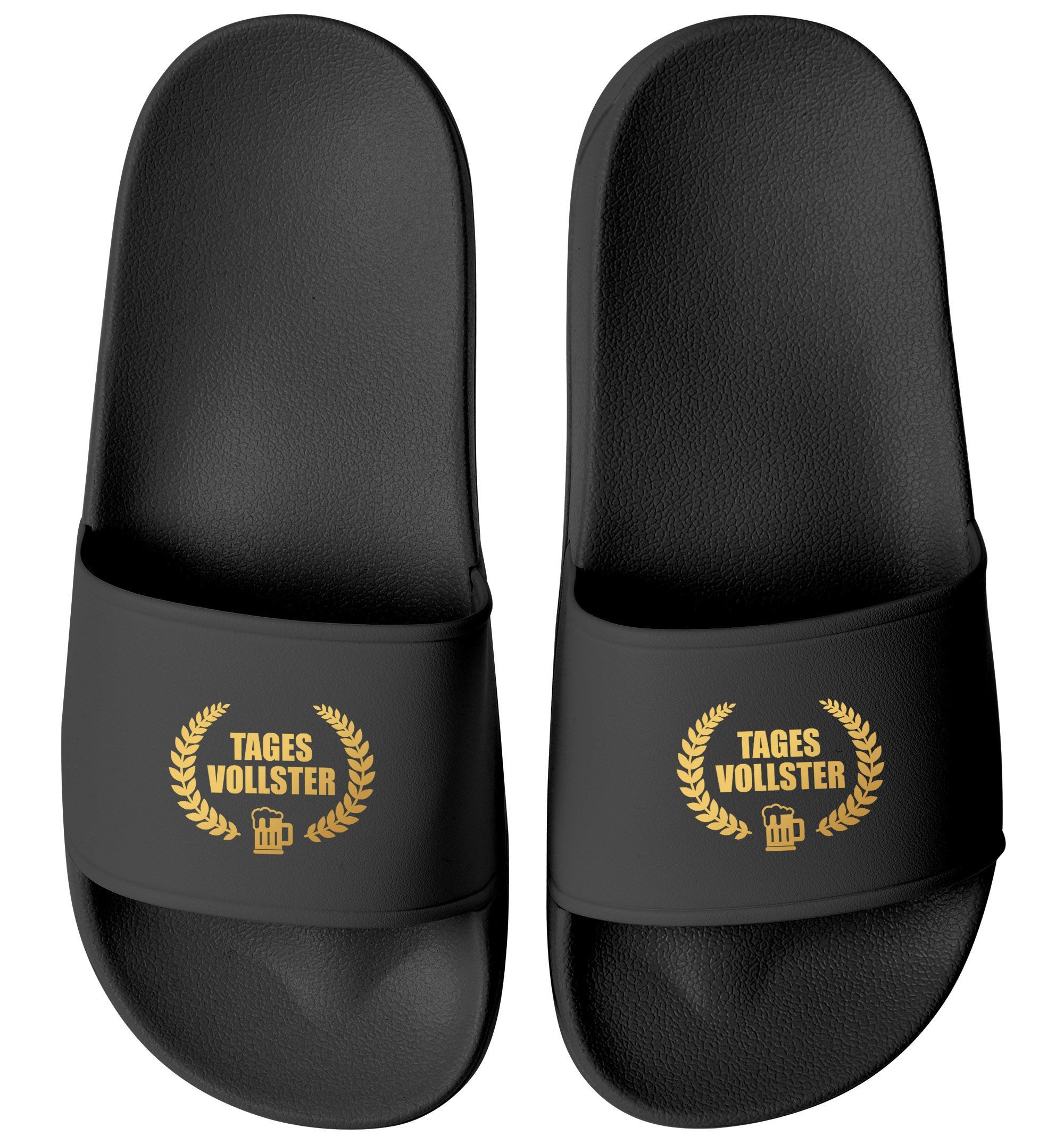 Badeschlappen Unisex mit Aufdruck Tages-Vollster Lustige Auszeichnung Badesandale