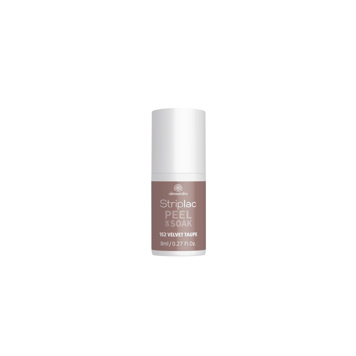 Nagellack Alessandro Striplac Peel or Soak 152 Velvet Taupe 8 ml