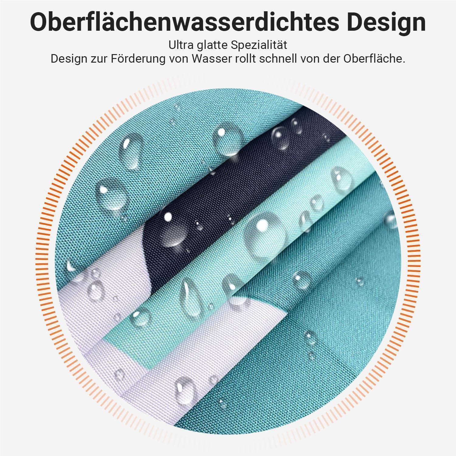 LuxusKollektion Duschvorhang Duschvorhang 180x200 Polyester Punkt Punkt H200 x B180 cm (1er Pack)