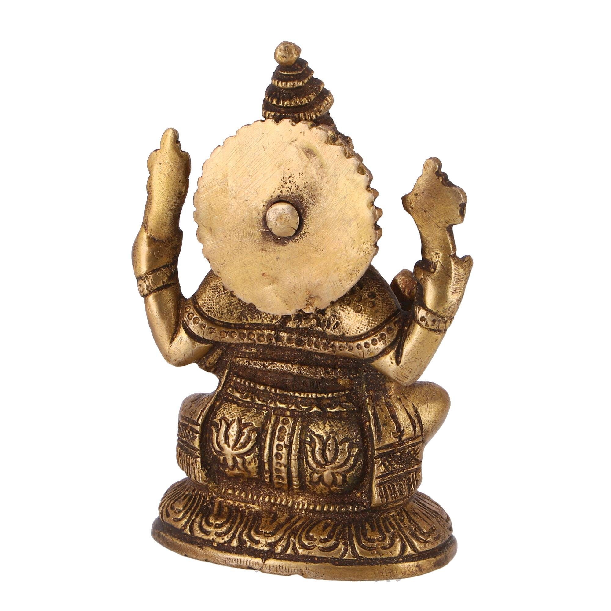 Statue 20 - cm Ganesha Messingfigur Motiv Dekofigur 12 Guru-Shop