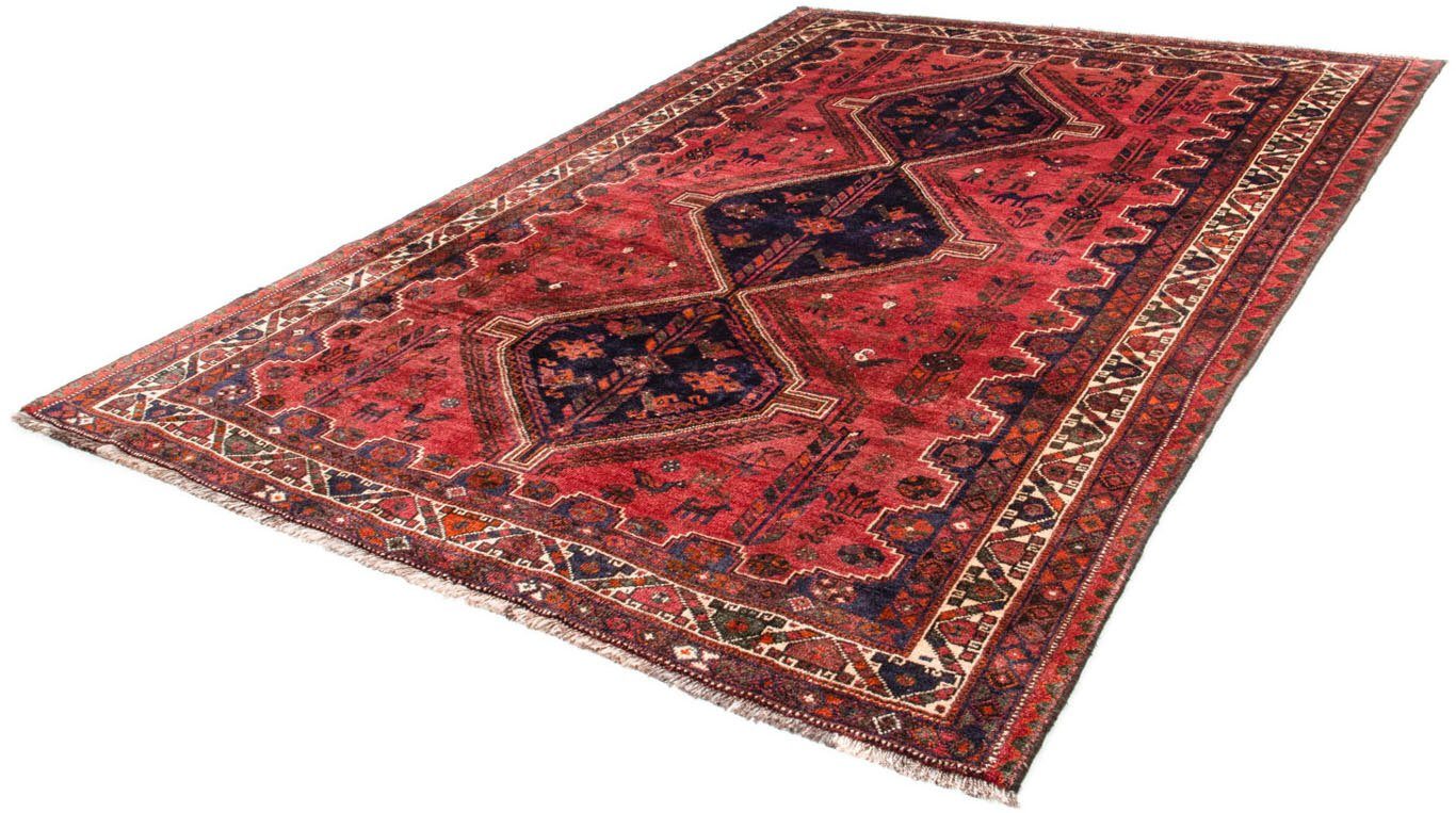 Wollteppich Shiraz Medaillon Rosso 287 x 201 cm, morgenland, rechteckig, Höhe: 10 mm, Unikat mit Zertifikat