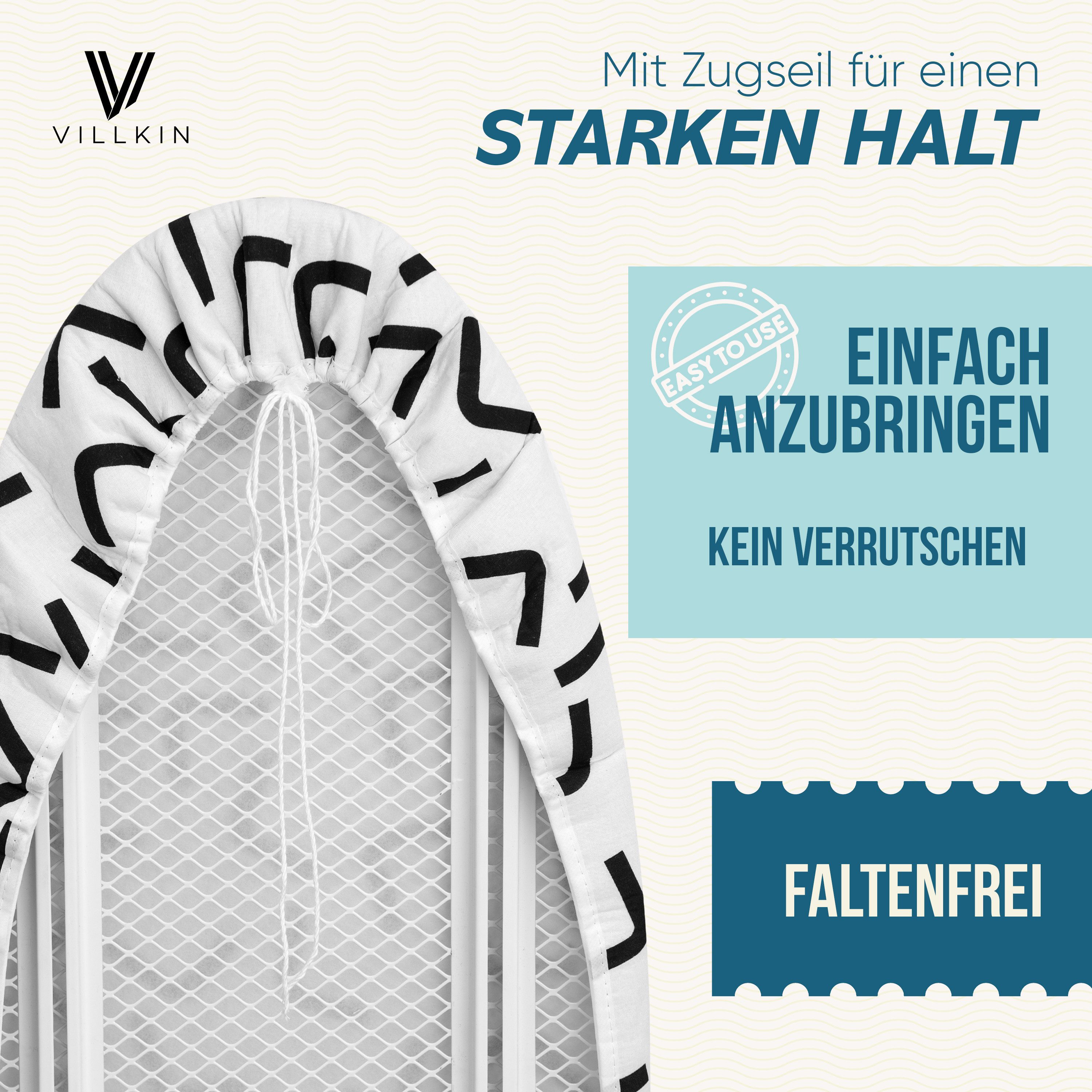 Villkin Bügelbrettbezug, Bügeltischbezug, Bügelunterlage, Bügelpolster, Bügelbrettpolster, 3 Größen, einfache Anbringung, Langlebig