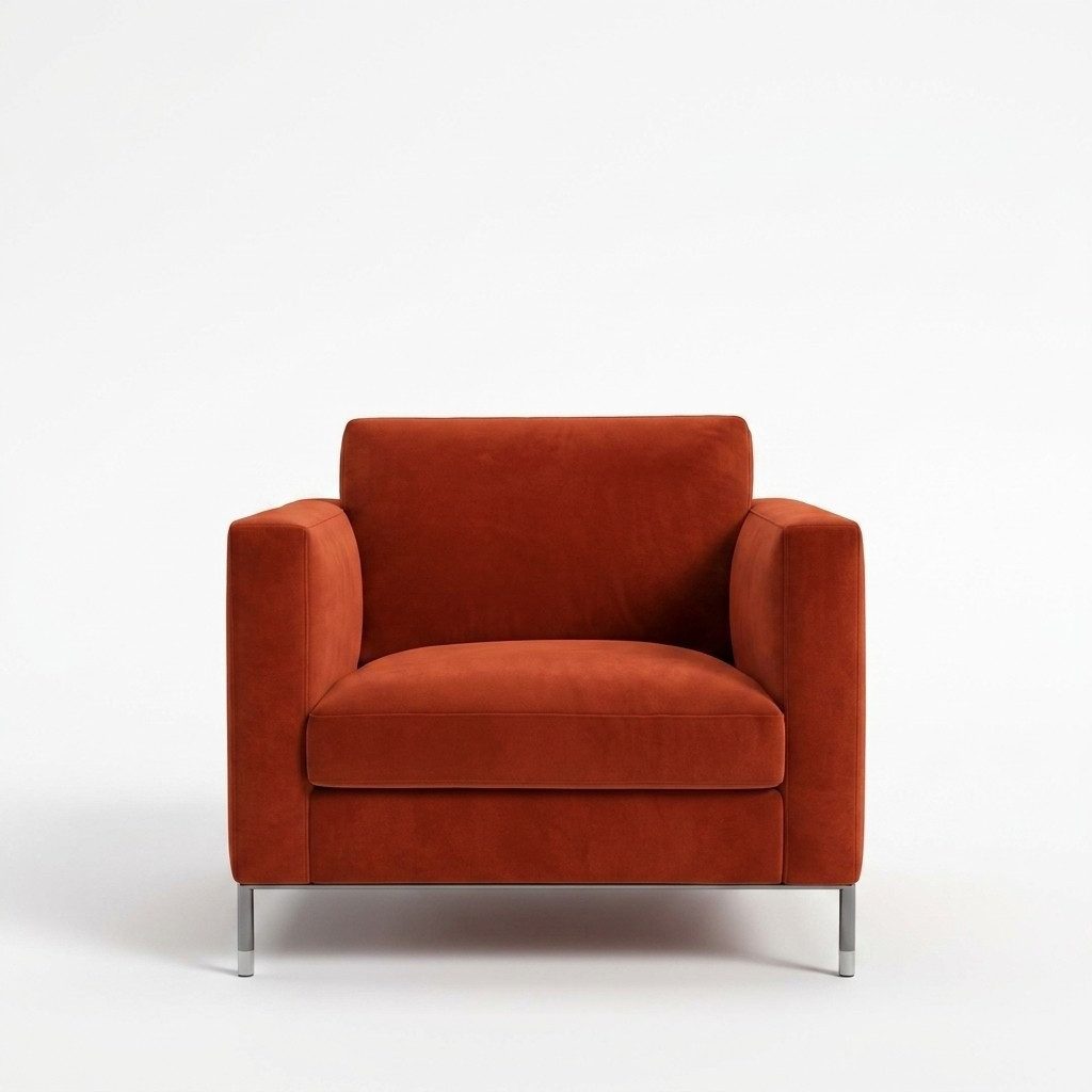 JVmoebel Sessel Lounge Relaxstuhl in Rot und Orange mit Polstertextil-Oberfläche (Sessel), Made in Europa