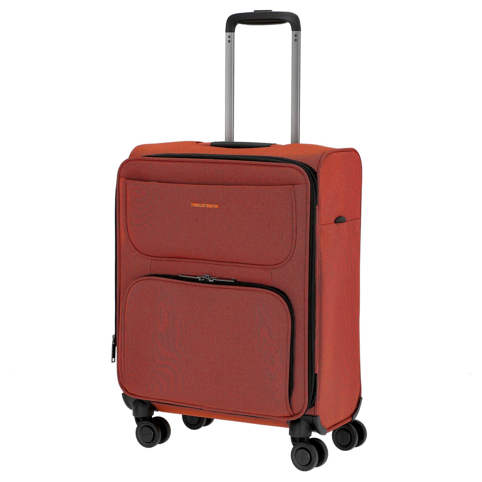 Stratic Handgepäck-Trolley - erw., 4-Rollen-Trolley 54 cm Light+ 4 Rollen Rollen Bendigo rosso/clay S