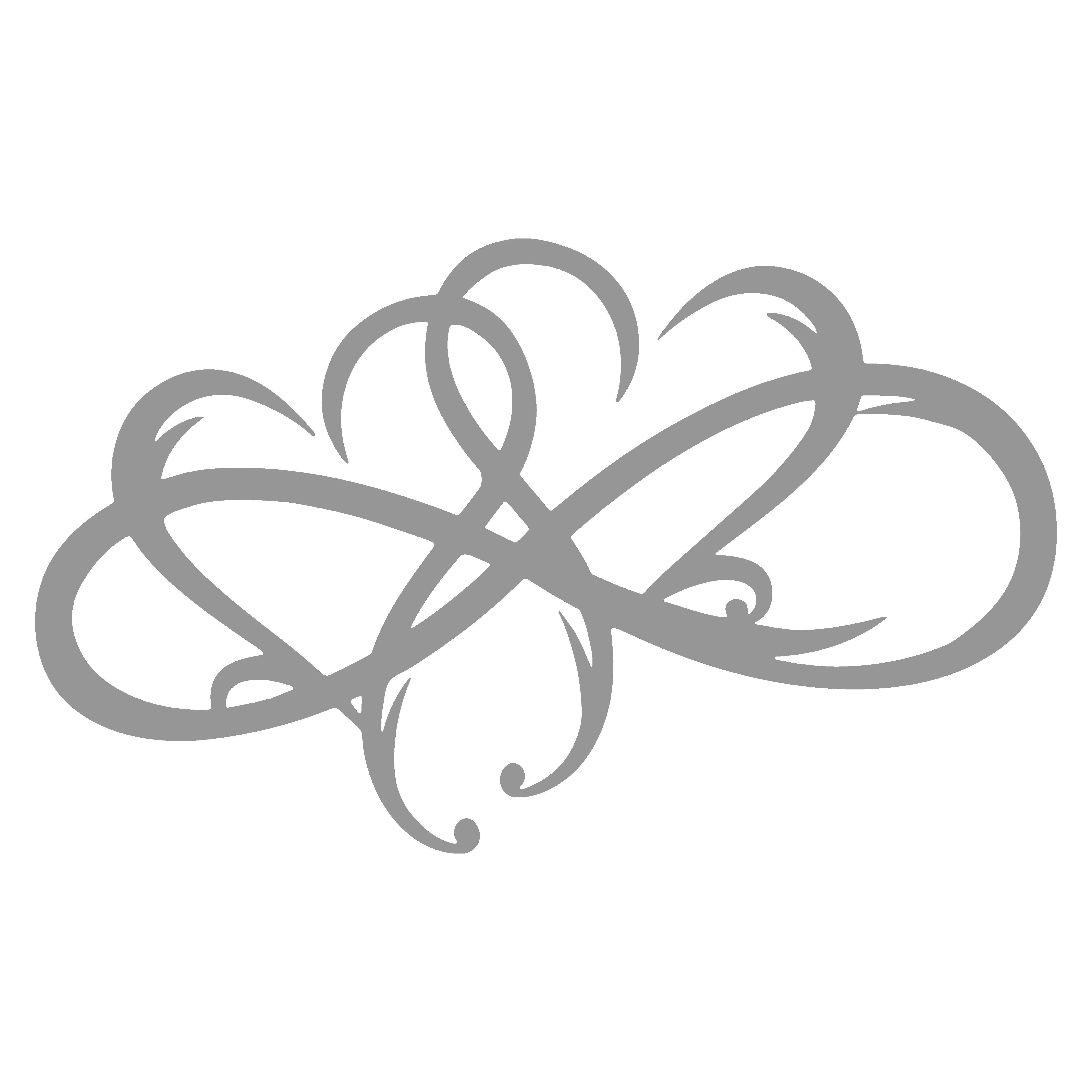 Jumpeak Wanddekoobjekt Herzen-Wanddeko,herzförmige Metalldekoration,silberhochzeit geschenk (Unendliche Herzen, deko weihnachten,abstrakte Linien), Deko Wohnzimmer,Wand Deko schwarz,Zimmer Deko aesthetic,Doppelherz