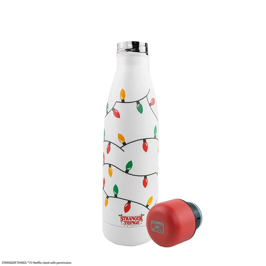 Cinereplicas Trinkflasche Christmas lights water bottle Trinkflasche - Stranger Things