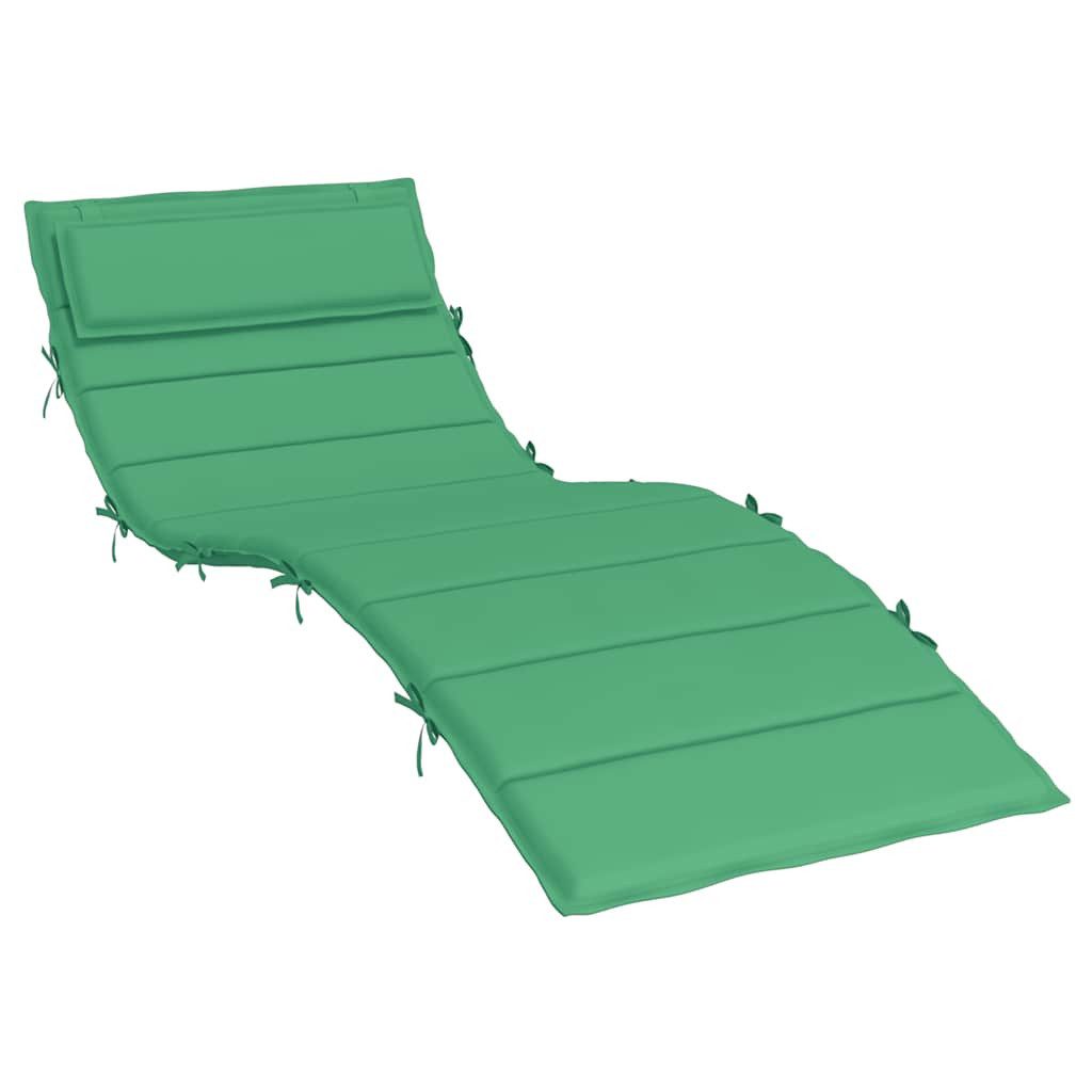 vidaXL Sitzauflage Sonnenliegen-Auflage Grün 180x60x4 cm Oxford-Gewebe, (1 St)