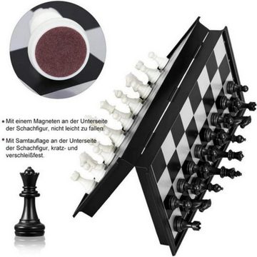 Fivejoy Lernspielzeug Magnetisches Reiseschachspiel mit faltbarem Schachbrett Lernspielzeug (1-St), ( 25*25CM)