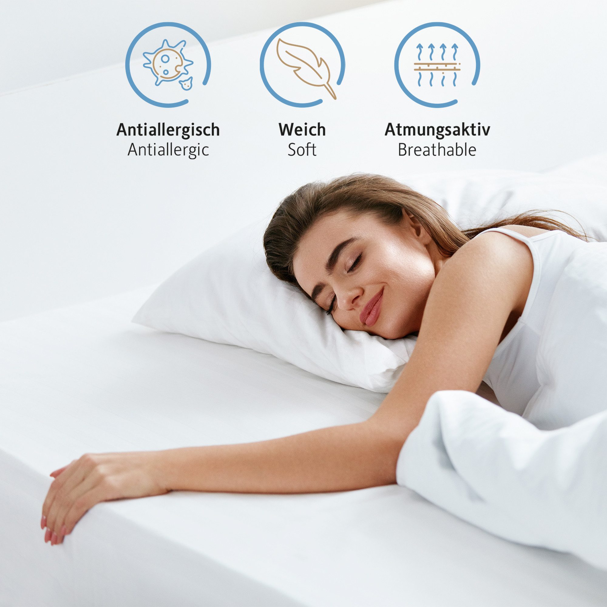 Komfortec Microfaserkissen Set, Oeko-TEX Zertifiziert Kopfkissen, Füllung: günstig online kaufen
