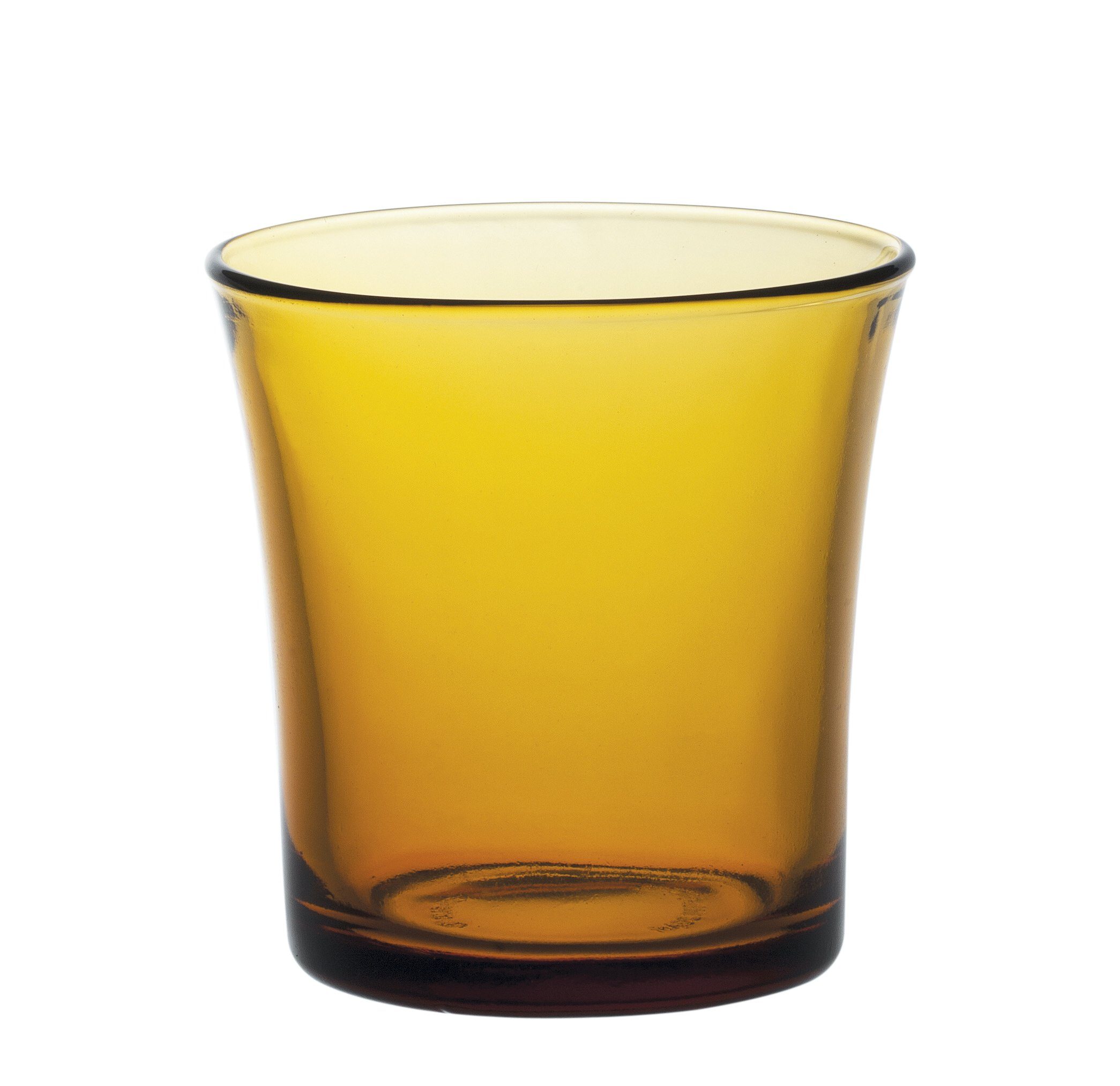 Duralex Tumbler-Glas Lys Vermeil, Glas, Trinkglas Wasserglas Saftglas 210ml Glas bernstein 6 Stück