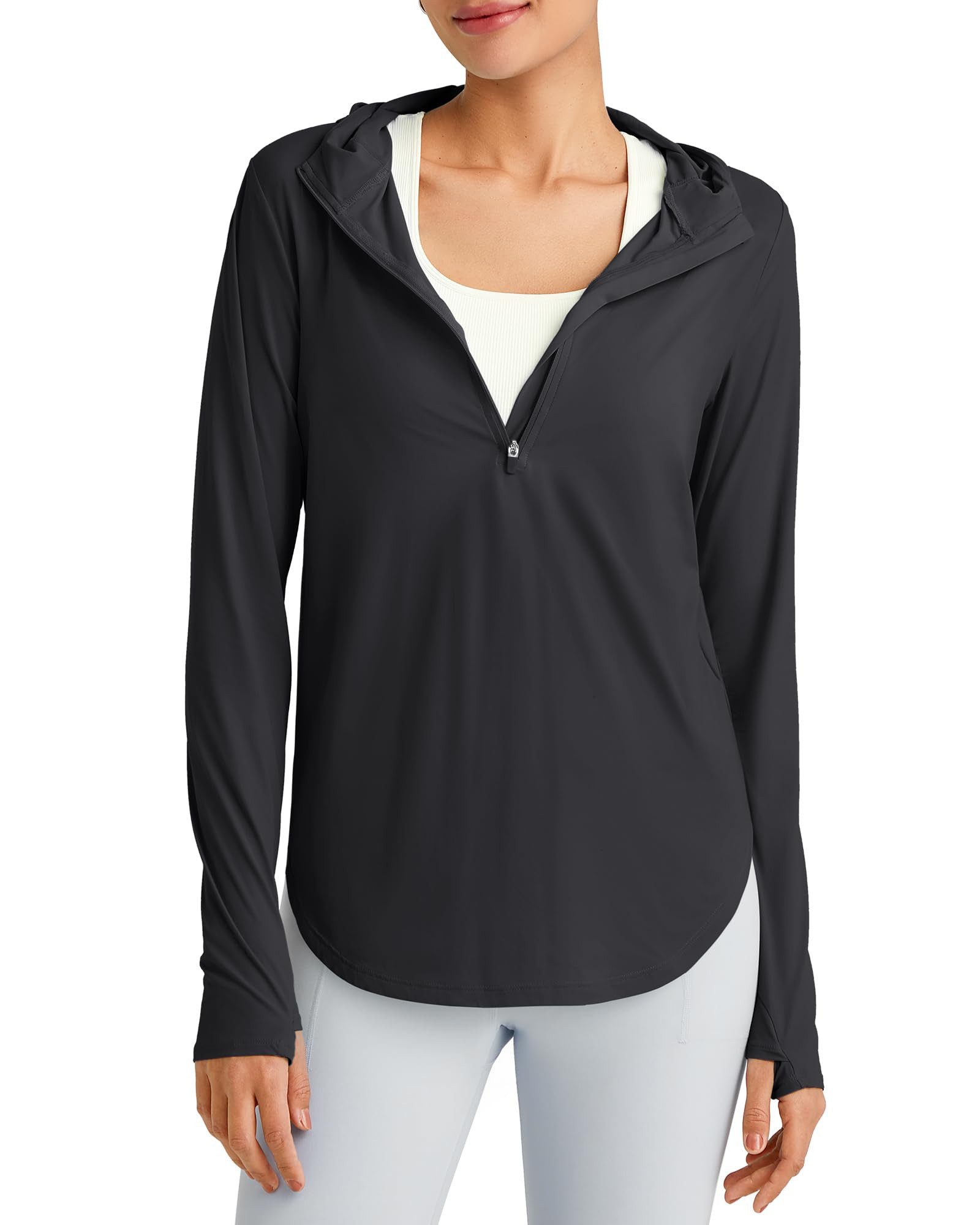 G4Free T-Shirt G4Free Damen Sonnenhemd Kapuzenpullover langärmliges Workout günstig online kaufen