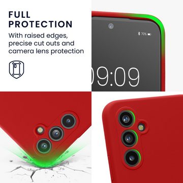 kwmobile Handyhülle Hülle für Samsung Galaxy A54 5G, Hülle Silikon gummiert - Handyhülle - Handy Case in Klassisch Rot