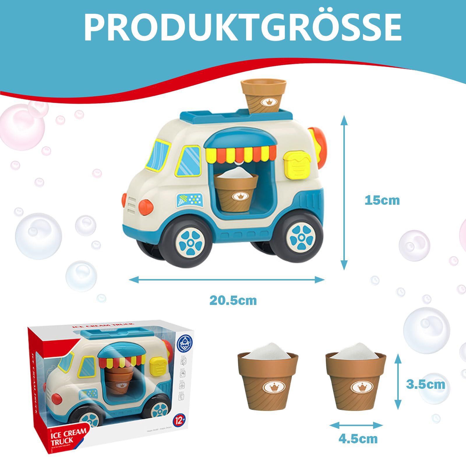 CLTYQ Badespielzeug Badewannenspielzeug,Seifenblasen-Eismaschine, Baby-Bade günstig online kaufen