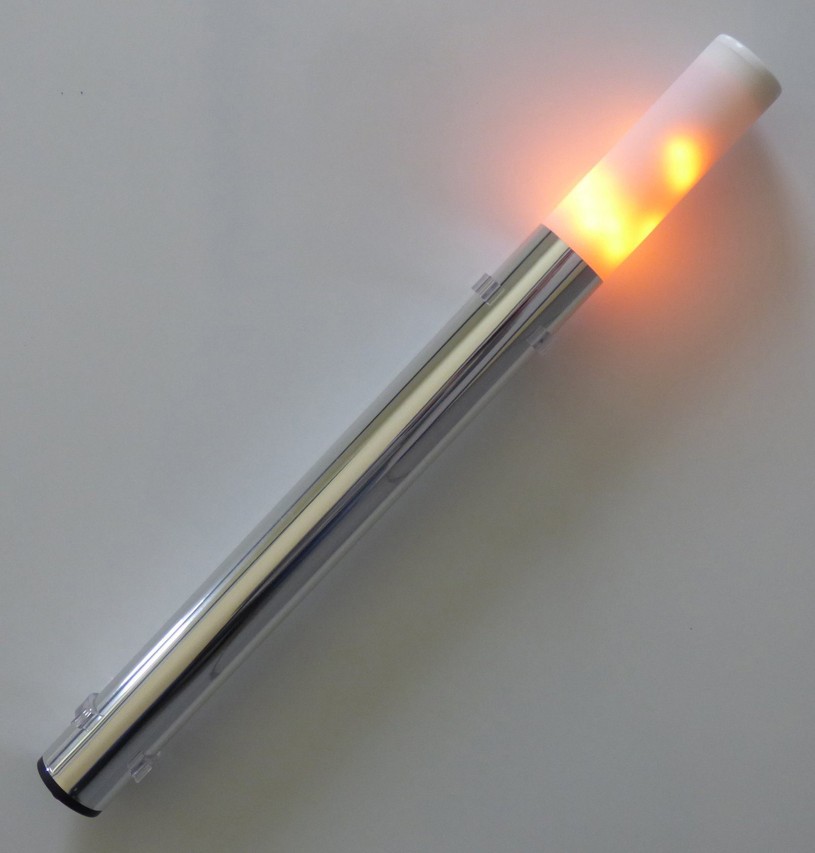 XENON LED Dekolicht 9914 LED Fackel V3.0 Amber 630 mm Länge und Ø38mm in Schwarzmatt, LED, Xenon / Amber