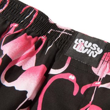 Lousy Livin Boxershorts Flamingos - black