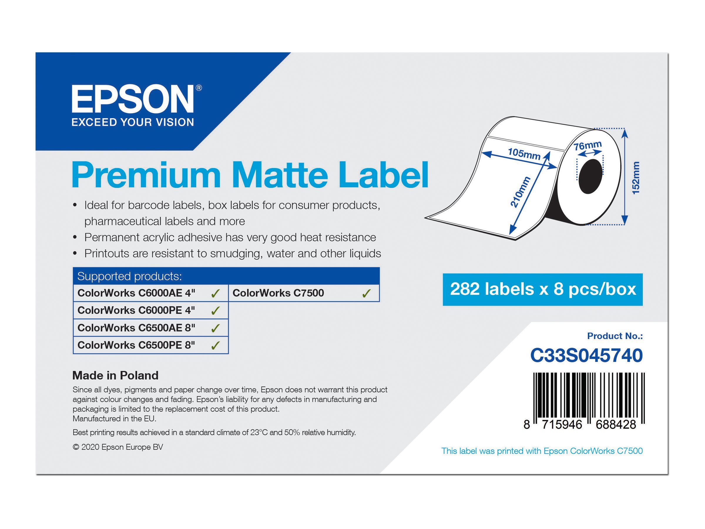 Epson Etikett
