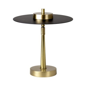 Licht-Erlebnisse Tischleuchte DENISE, LED, Warmweiß, LED Wohnzimmer in Bronze hell Schwarz 28 cm D: 23 cm 2700 K 1150 lm