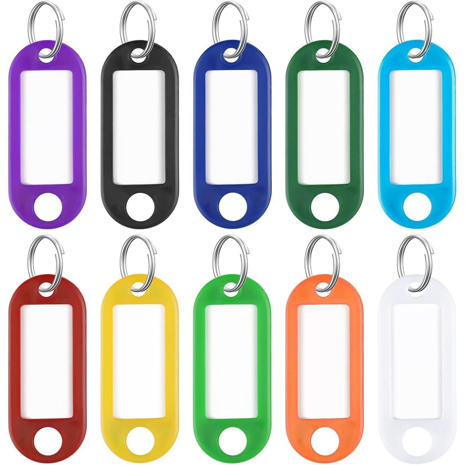 Schlüsselanhänger Set Schlüsselanhänger Kunststoff 5cm 100 Stück Mehrfarben 100 Pack