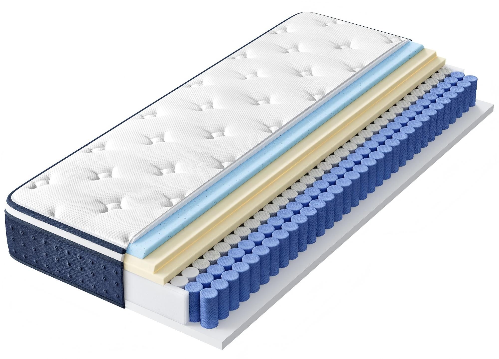 Taschenfederkernmatratze Federkernmatratze, Matratzen aus Gel-Memory-Schaumstoff, Kühlend, VASAGLE, 20 cm hoch