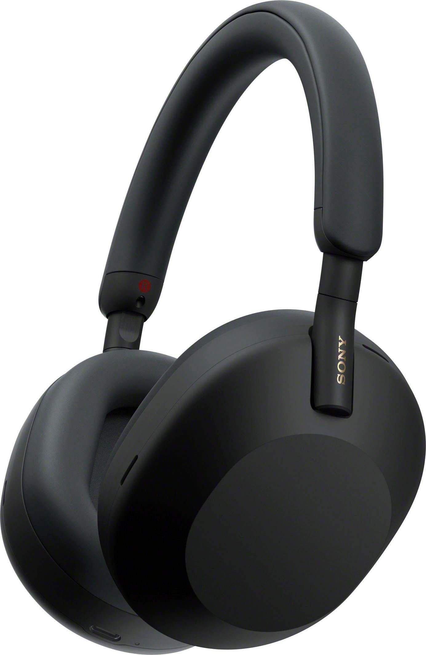Schwarz Multi-Point-Verbindung, Kopfhörer (Freisprechfunktion, WH1000XM5 Sony Noise-Cancelling, kabelloser Hi-Res, Rauschunterdrückung, Sprachsteuerung)