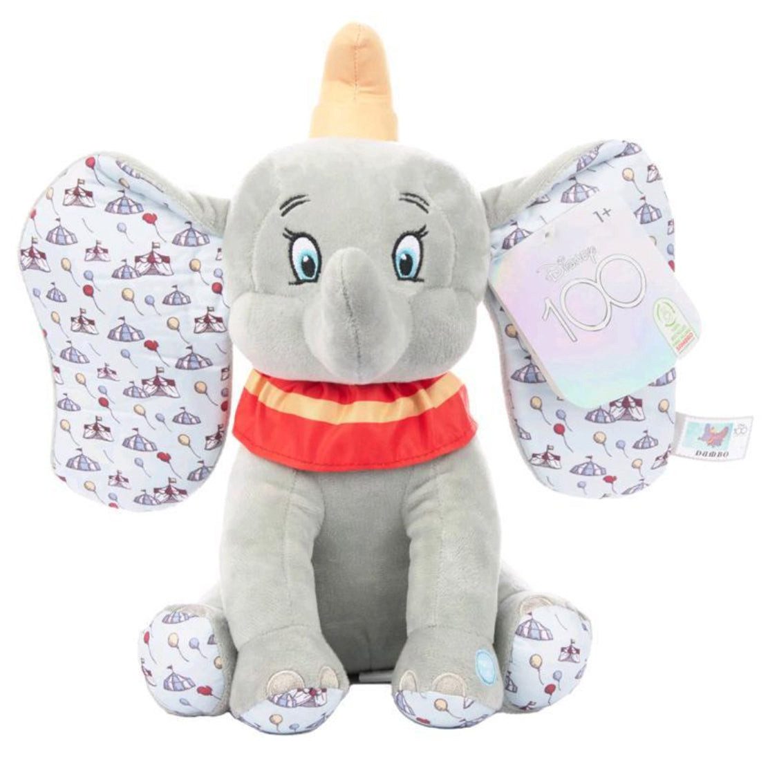 SAMBRO Kuscheltier Disney Dumbo Plüschtier mit Sound - 30cm Kuscheltier für Kinder